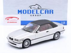 BMW Alpina B3 3.2 Cabriolet Byggeår 1996 sølv 1:18 ModelCar Group