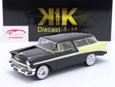 Chevrolet Bel Air Nomad Custom year 1956 black / light yellow 1:18 KK-Scale
