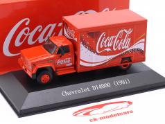 Chevrolet D14000 Coca-Cola camion per le consegne Anno di costruzione 1991 rosso 1:72 Edicola