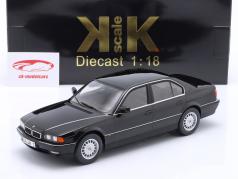 BMW 740i E38 Series 1 year 1994 black metallic 1:18 KK-Scale