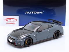 Nissan Skyline GT-R (R35) Nismo Spécial édition Année de construction 2022 Gris 1:18 AUTOart