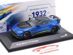 Aston Martin V12 Vantage Baujahr 2023 blau metallic 1:43 Solido
