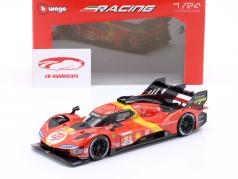 Ferrari 499P #51 ganador 24h LeMans 2023 Pier Guidi, Calado, Giovinazzi 1:24 Bburago