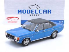 Ford Granada MK I Bouwjaar 1975 blauw metalen / zwart 1:18 ModelCar Group