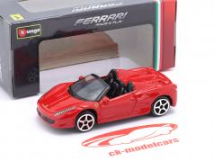 Ferrari 458 Spider Anno di costruzione 2011 rosso 1:64 Bburago