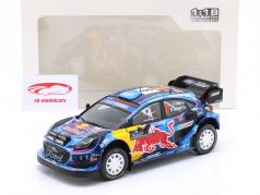 Ford Puma Rally1 Hybrid #8 vinder Rallye Sverige 2023 Tänak, Järveoja 1:18 Solido