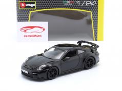 Porsche 911 (992) GT3 Byggeår 2021 sort 1:24 Bburago