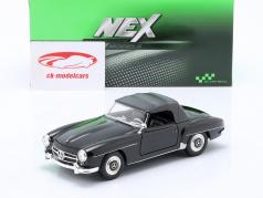 Mercedes-Benz 190 SL con Copertura soffice Anno di costruzione 1955 nero 1:24 Welly