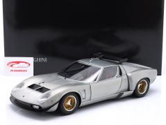Lamborghini Miura SVR year 1970 silver grey 1:12 Kyosho