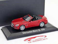 Mercedes-Benz SL500 Cabriolet 建設年 2012 赤 メタリック 1:43 Norev