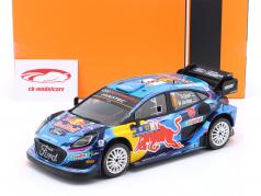 Ford Puma Rally1 Hybrid #8 第三名 Rallye 欧洲中部 2023 Tänak, Järveoja 1:18 Ixo