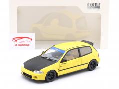 Honda Civic EG6 Spoon Año de construcción 1991 amarillo 1:18 Solido