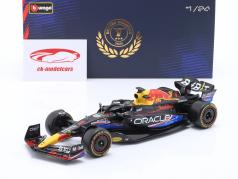 Max Verstappen Red Bull RB19 #1 ganhador EUA GP fórmula 1 Campeão mundial 2023 1:24 Bburago