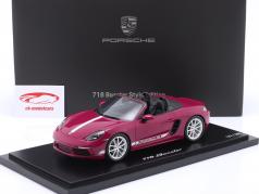 Porsche 718 (982) Boxster Style Edition Год постройки 2022 звездный рубин 1:18 Spark