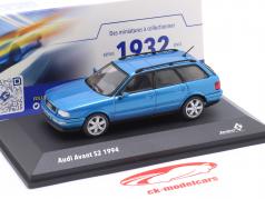 Audi Avant S2 Année de construction 1994 bleu pélican 1:43 Solido