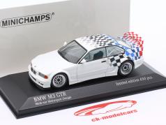 BMW M3 (E36) GTR Ano de construção 1993 branco / Motorsport Design 1:43 Minichamps