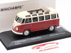 Volkswagen VW T1 Samba Bus year 1963 beige / red 1:43 Minichamps