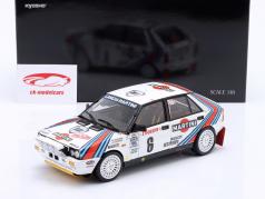 Lancia Delta HF 4WD #6 Winner Rallye Monte Carlo 1987 Siviero, Biasion 1:18 Kyosho
