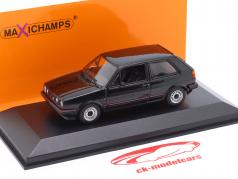 Volkswagen VW Golf II GTI Bouwjaar 1985 zwart metalen 1:43 Minichamps