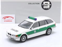 BMW 5 Series Touring (E39) Polizia Stradale 1998 bianco / verde 1:18 Triple9