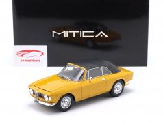 Alfa Romeo Giulia 1600 GTC Кабриолет Closed Top 1964 охристо-желтый 1:18 Mitica