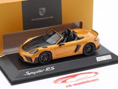 Porsche 718 (982) Spyder RS Ano de construção 2024 ouro metálico 1:43 Spark