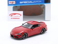 Toyota Supra GR Ano de construção 2022 vermelho 1:24 Maisto
