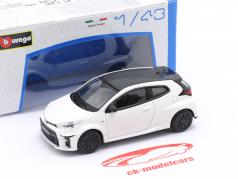 Toyota GR Yaris Bouwjaar 2024 wit 1:43 Bburago