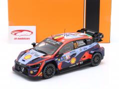 Hyundai i20 N Rally1 Hybrid #11 gagnant rallier Europe Centrale 2023 Neuville, Wydaeghe 1:18 Ixo