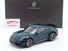 Porsche 911 (992) Dakar fjord groente 1:18 Norev