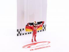 Sebastian Vettel with German flag figure 1:43 Cartrix