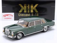 Mercedes-Benz 600 SWB (W100) Año de construcción 1963 verde oscuro metálico 1:18 KK-Scale