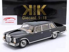 Mercedes-Benz 600 SWB (W100) Byggeår 1963 sort 1:18 KK-Scale