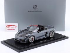 Porsche 718 (982) Spyder RS 建設年 2024 バナジウムグレー 1:18 Spark