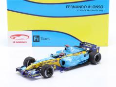 F. Alonso Рено R25 #5 2-й Британский GP формула 1 Чемпион мира 2005 1:18 Minichamps