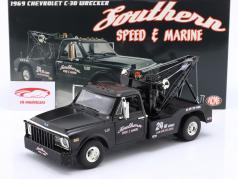 Chevrolet C-30 Dépanneuse Southern Speed & Marine 1969 noir 1:18 GMP