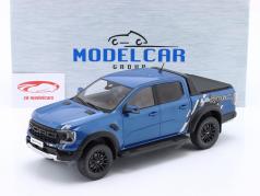 Ford Raptor Pick-Up Anno di costruzione 2022 blu metallico 1:18 ModelCar Group