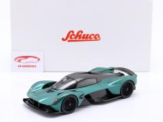 Aston Martin Valkyrie 建設年 2021 緑 メタリックな 1:18 Schuco