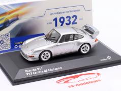 Porsche 993 RS Clubsport Baujahr 1993-1995 polarsilber 1:43 Solido