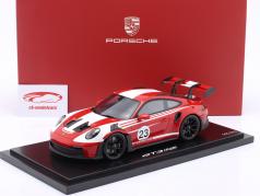 Porsche 911 (992) GT3 RS #23 Salzbourg rouge / blanc 1:18 Spark / Limitation #005