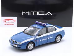 Alfa Romeo 156 2.0 Twin Spark Polícia 1997 azul 1:18 Mitica