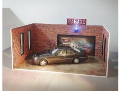 Diorama-Kit brick Garages set multicolored roller shutter 1:18 Dioramatoys