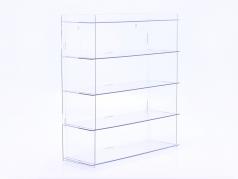 Vitrine en acrylique 50x55x16 cm avec 5 étagères pour échelle 1:18 / 1:24 / 1:43 / 1:64