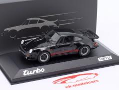 Porsche 911 (930) Turbo 50 Années Porsche Design noir 1:43 Minichamps