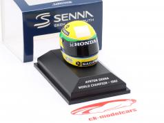 Ayrton Senna McLaren MP4/5B #27 Formula 1 World Champion 1990 Helmet 1:8 Minichamps