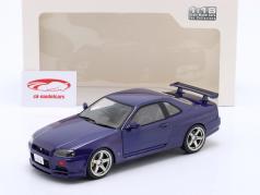 Nissan Skyline GT-R (R34) Año de construcción 1999 Violeta 1:18 Solido