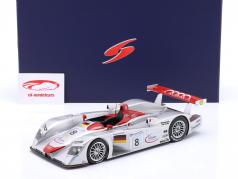 Audi R8 #8 ganador 24h LeMans 2000 Kristensen, Pirro, Biela 1:18 Spark