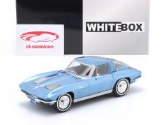 Chevrolet Corvette (C2) Año de construcción 1963 azul claro 1:24 WhiteBox