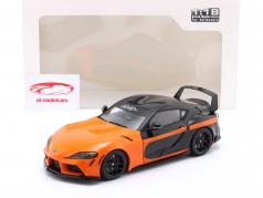 Toyota GR Supra Streetfighter Année de construction 2024 orange / noir 1:18 Solido