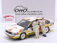 Set: Audi 200 quattro #4 3º corrida Monte Carlo 1987 com Figuras Röhrl, Geistdörfer 1:18 OttOmobile